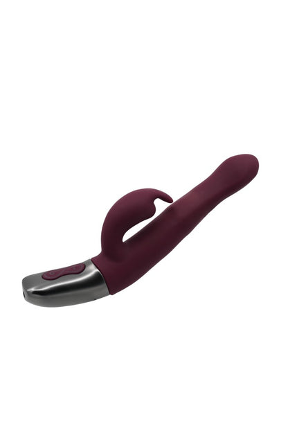 NMC - TITANZ 8.5" SILICONE RECHARGEABLE VIBRATOR IN RUBINE RED_B15O25_4