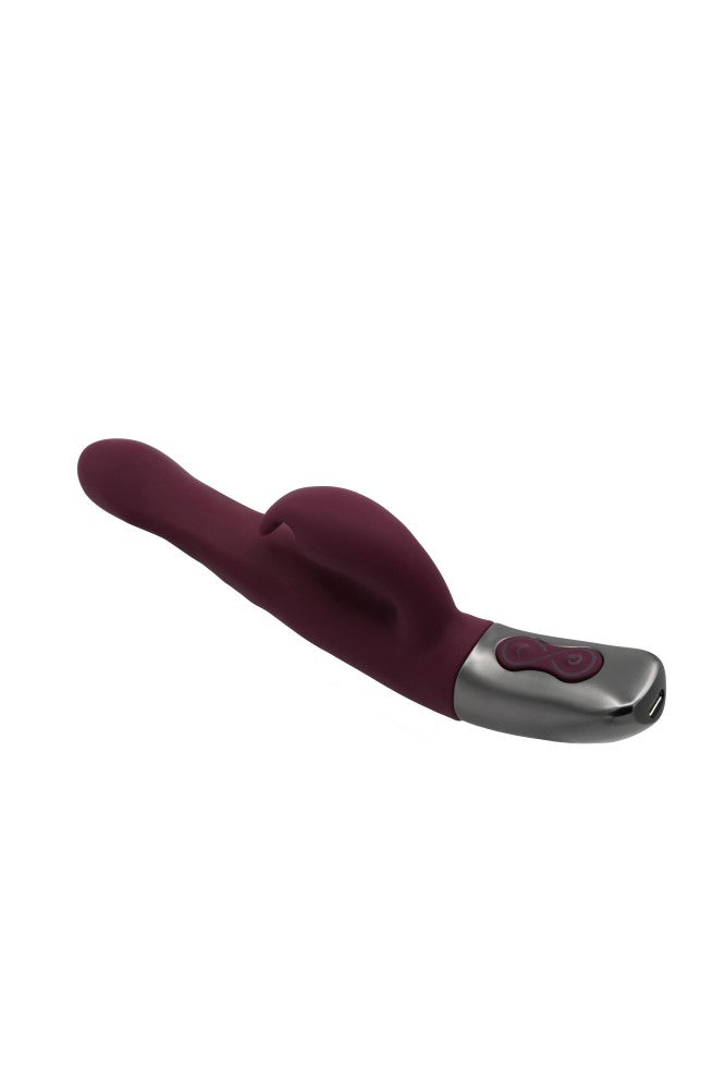 NMC - TITANZ 8.5" SILICONE RECHARGEABLE VIBRATOR IN RUBINE RED_B15O25_4