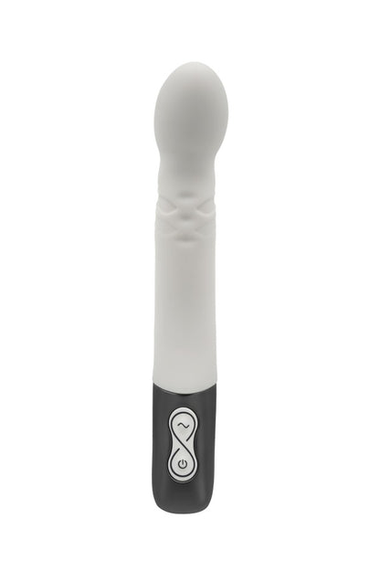 NMC - TITANZ 8" SILICONE RECHARGEABLE VIBRATOR IN IVORY WHITE_B15O25_4