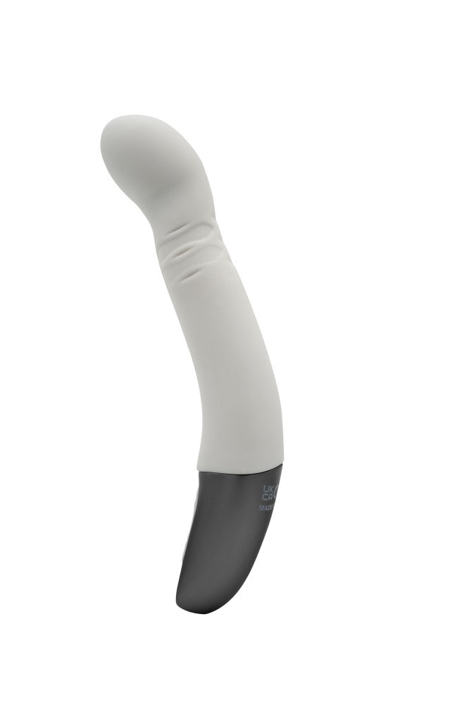 NMC - TITANZ 8" SILICONE RECHARGEABLE VIBRATOR IN IVORY WHITE_B15O25_4