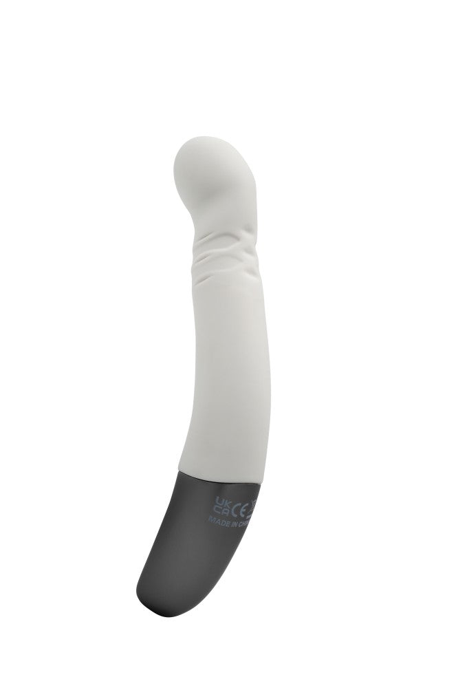 NMC - TITANZ 8" SILICONE RECHARGEABLE VIBRATOR IN IVORY WHITE_B15O25_4