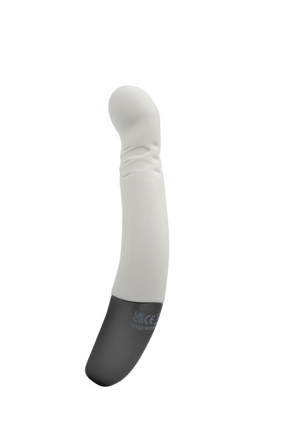 NMC - TITANZ 8" SILICONE RECHARGEABLE VIBRATOR IN IVORY WHITE_B15O25_4