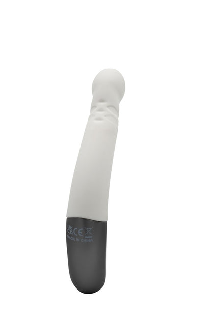 NMC - TITANZ 8" SILICONE RECHARGEABLE VIBRATOR IN IVORY WHITE_B15O25_4
