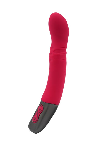NMC - TITANZ 8" SILICONE RECHARGEABLE VIBRATOR IN PINK_B15O25_4