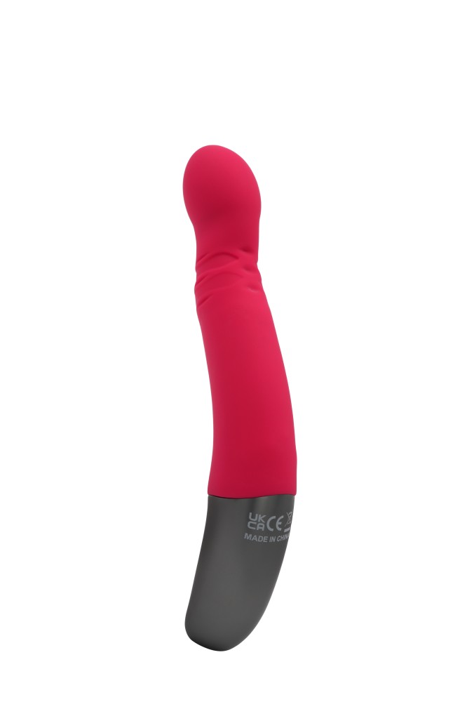 NMC - TITANZ 8" SILICONE RECHARGEABLE VIBRATOR IN PINK_B15O25_4