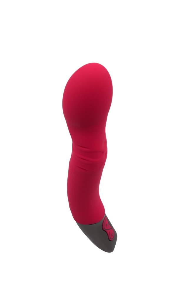 NMC - TITANZ 8" SILICONE RECHARGEABLE VIBRATOR IN PINK_B15O25_4