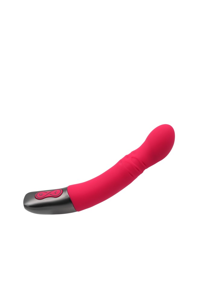 NMC - TITANZ 8" SILICONE RECHARGEABLE VIBRATOR IN PINK_B15O25_4