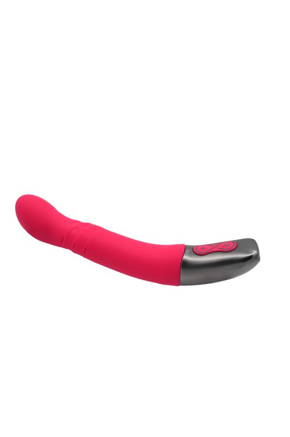 NMC - TITANZ 8" SILICONE RECHARGEABLE VIBRATOR IN PINK_B15O25_4