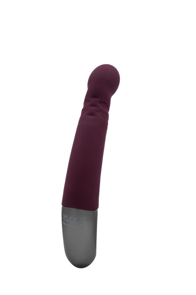 NMC - TITANZ 8" SILICONE RECHARGEABLE VIBRATOR IN RUBINE RED_B15O25_4