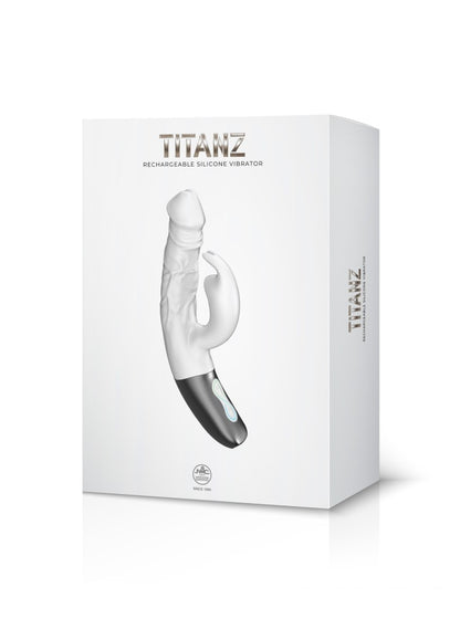 NMC - TITANZ 7" SILICONE RECHARGEABLE VIBRATOR IN IVORY WHITE_B15O25_4