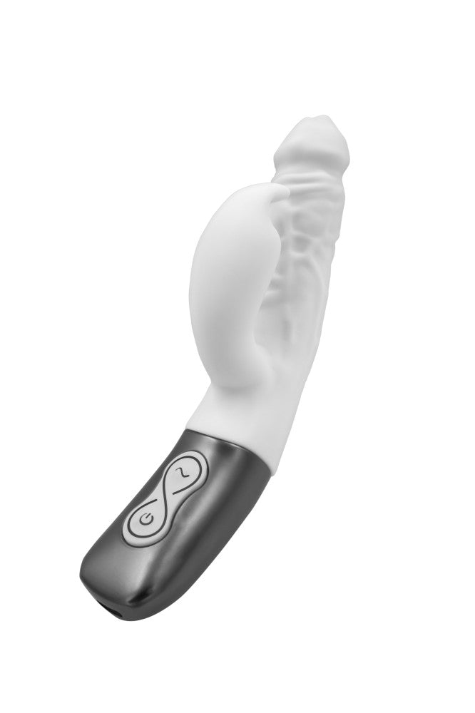 NMC - TITANZ 7" SILICONE RECHARGEABLE VIBRATOR IN IVORY WHITE_B15O25_4