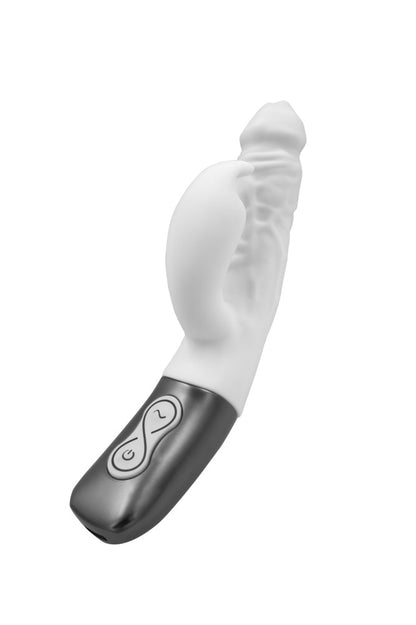 NMC - TITANZ 7" SILICONE RECHARGEABLE VIBRATOR IN IVORY WHITE_B15O25_4