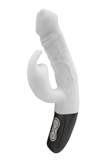 NMC - TITANZ 7" SILICONE RECHARGEABLE VIBRATOR IN IVORY WHITE_B15O25_4