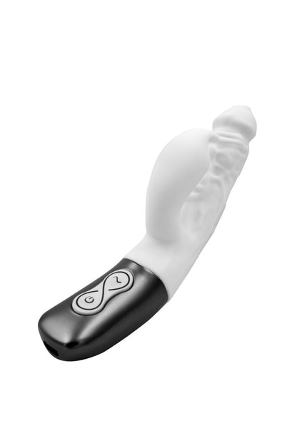 NMC - TITANZ 7" SILICONE RECHARGEABLE VIBRATOR IN IVORY WHITE_B15O25_4