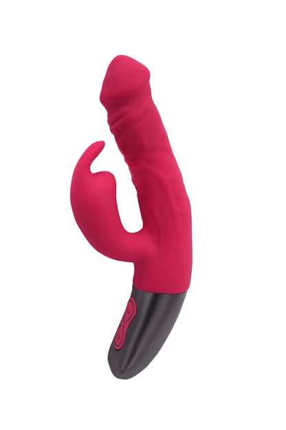 NMC - TITANZ 7" SILICONE RECHARGEABLE VIBRATOR IN PINK_B15O25_4