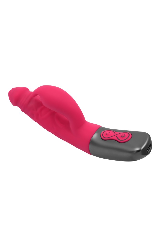 NMC - TITANZ 7" SILICONE RECHARGEABLE VIBRATOR IN PINK_B15O25_4
