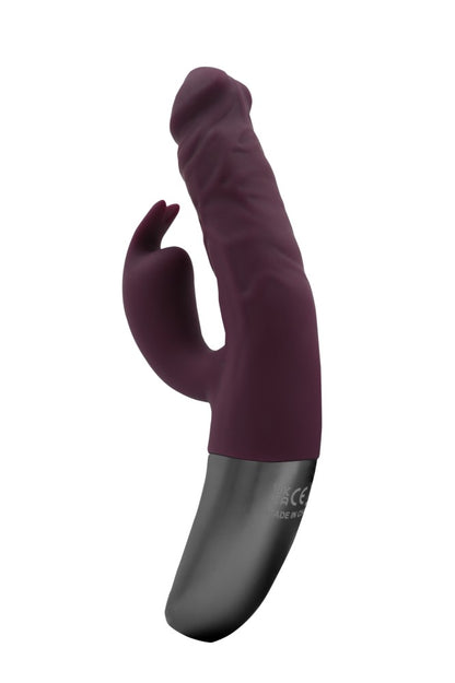 NMC - TITANZ 7" SILICONE RECHARGEABLE VIBRATOR IN RUBINE RED_B15O25_4