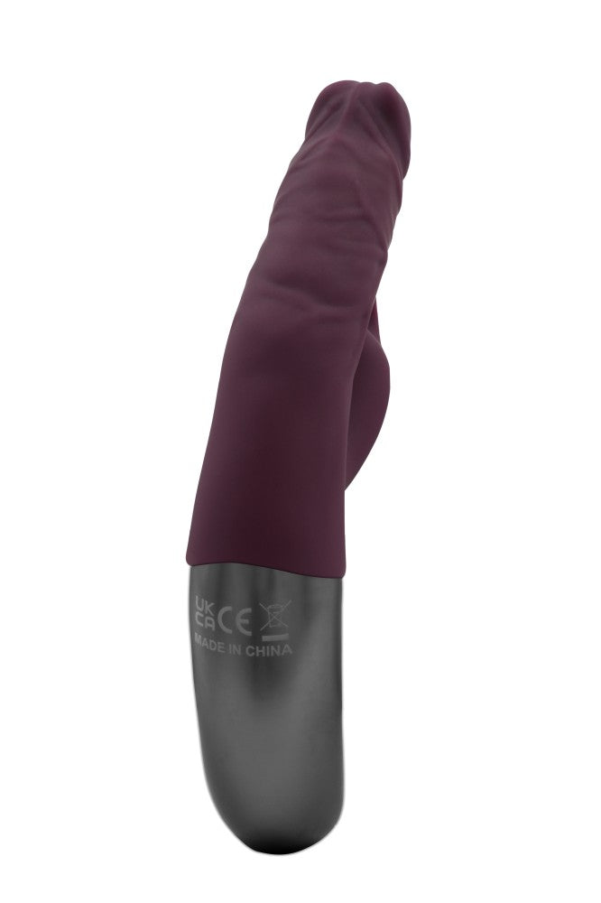 NMC - TITANZ 7" SILICONE RECHARGEABLE VIBRATOR IN RUBINE RED_B15O25_4