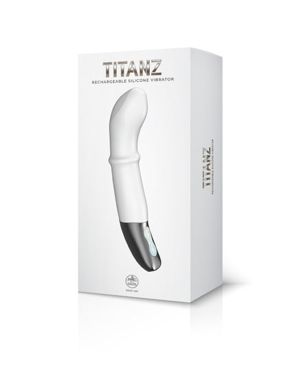 NMC - TITANZ 7" SILICONE RECHARGEABLE VIBRATOR IN IVORY WHITE_B15O25_4