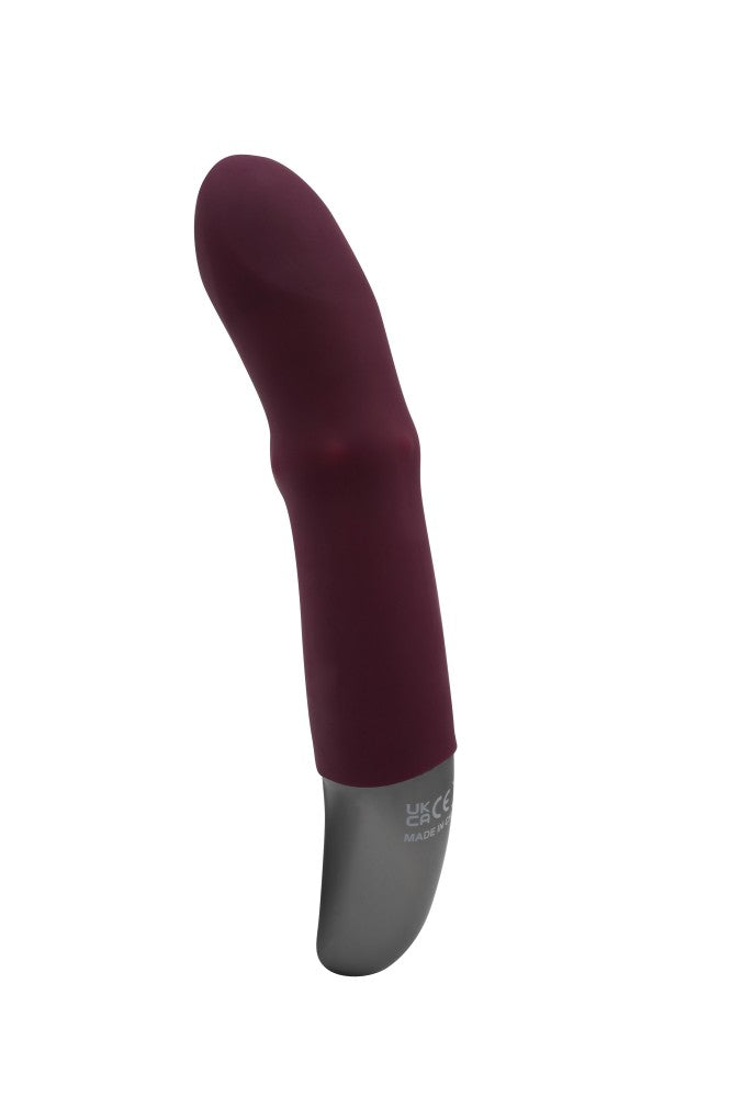 NMC - TITANZ 7" SILICONE RECHARGEABLE VIBRATOR IN RUBINE RED_B15O25_4