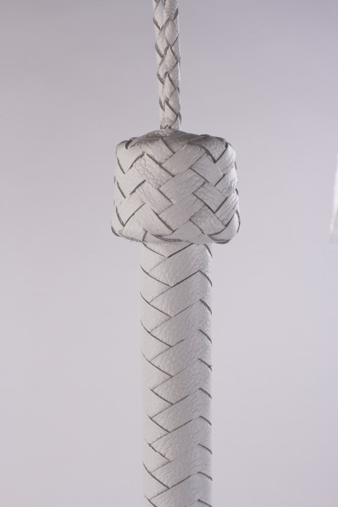 DEVIL STICKS - SOFTY HANDLE CALF LEATHER TAILS WHITE_B15O25_3