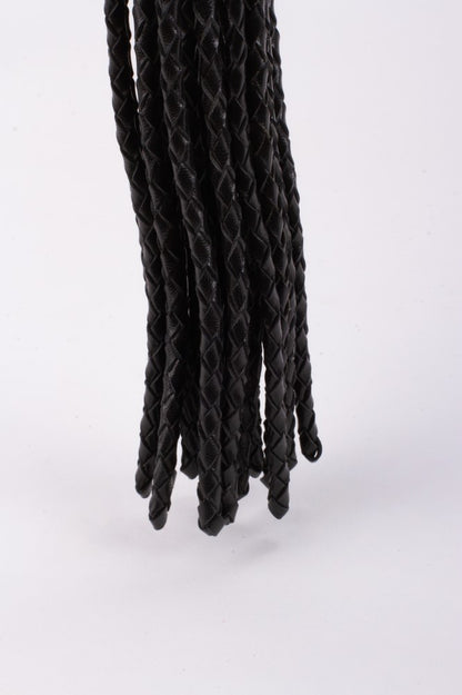 DEVIL STICKS - KID HANDLE KID LEATHER BRAIDED TAILS BLACK