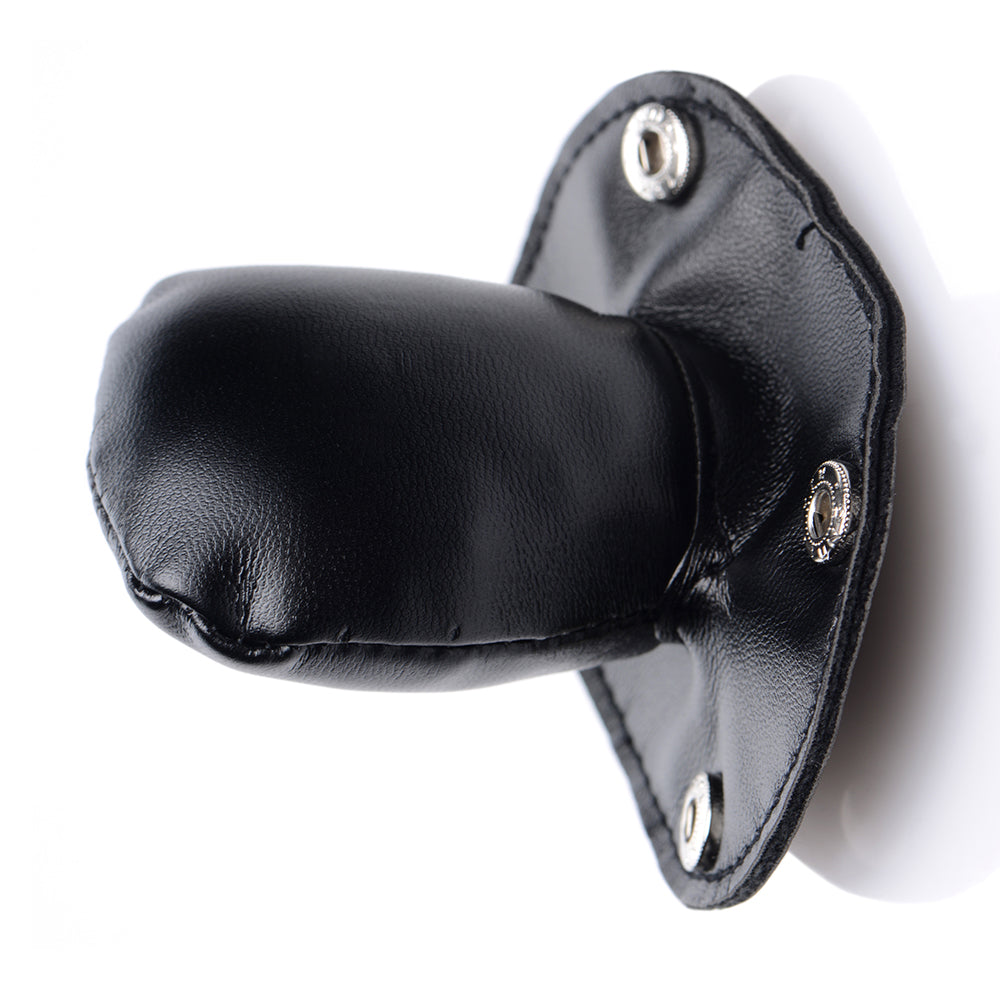 MASTER SERIES MUZZLED UNIVERSAL BDSM HOOD WITH REMOVEABLE MUZZLE