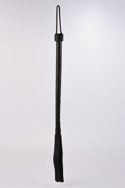 DEVIL STICKS - 28" KID LEATHER 9 TAILS FLOGGER BLACK_B15O25_3