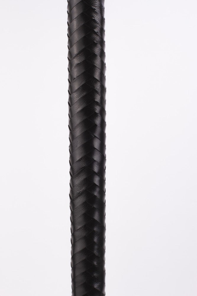 DEVIL STICKS - 28" KID LEATHER 9 TAILS FLOGGER BLACK_B15O25_3
