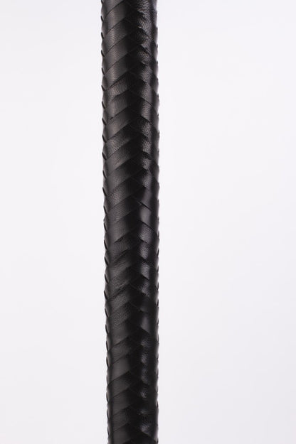 DEVIL STICKS - 28" KID LEATHER 9 TAILS FLOGGER BLACK_B15O25_3