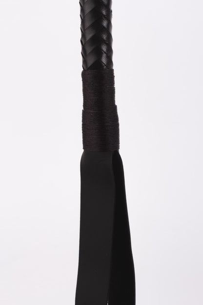 DEVIL STICKS - 28" KID LEATHER 9 TAILS FLOGGER BLACK_B15O25_3