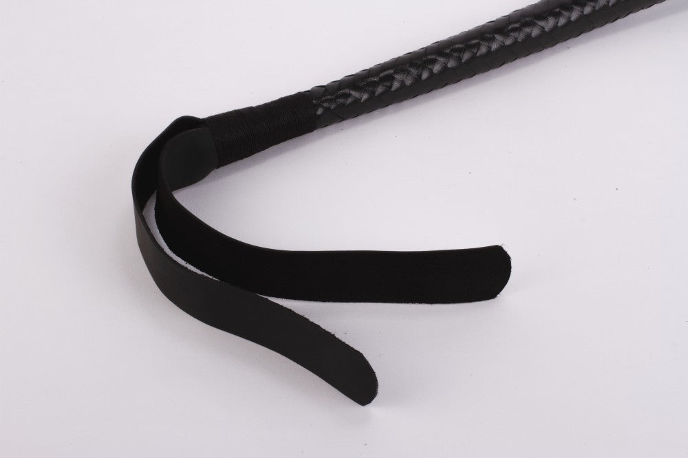 DEVIL STICKS - 28" KID LEATHER 9 TAILS FLOGGER BLACK_B15O25_3