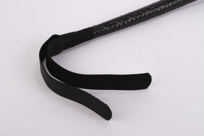 DEVIL STICKS - 28" KID LEATHER 9 TAILS FLOGGER BLACK_B15O25_3