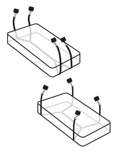 PIPEDREAM - FETISH FANTASY SERIES LIMITED EDITION - WRAPAROUND MATTRESS RESTRAINTS  BLACK