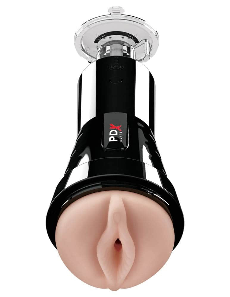 PIPEDREAM - PDX ELITE - COCK COMPRESSOR VIBRATING STROKER   LIGHT/BLACK