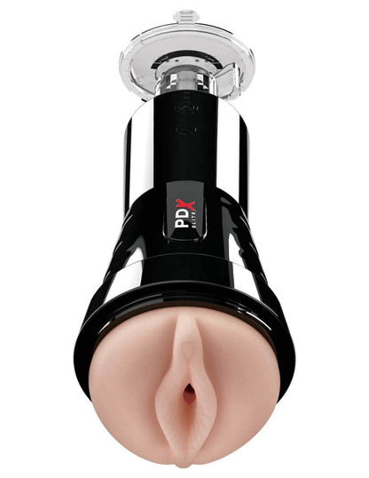 PIPEDREAM - PDX ELITE - COCK COMPRESSOR VIBRATING STROKER   LIGHT/BLACK