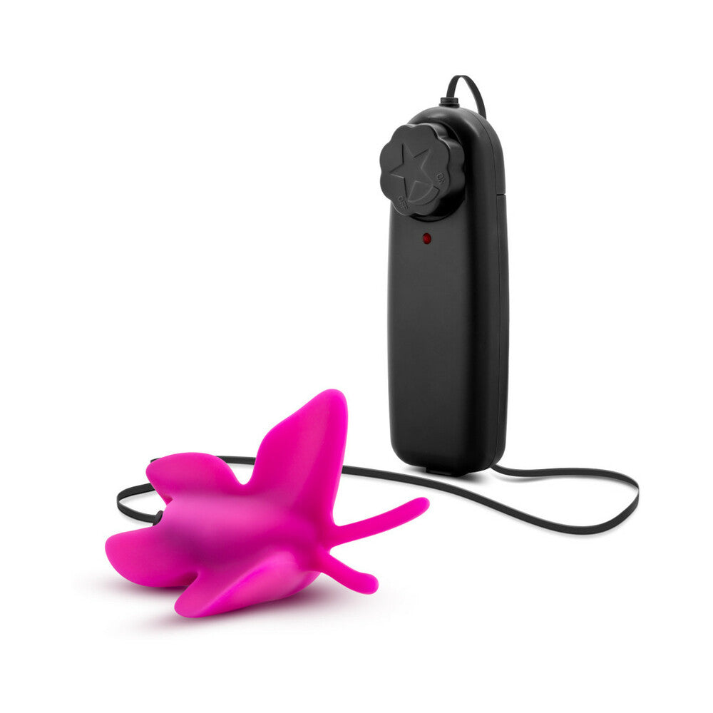 BLUSH - LUXE BUTTERFLY TEASER REMOTE-CONTROLLED SILICONE MINI VIBRATOR FUCHSIA