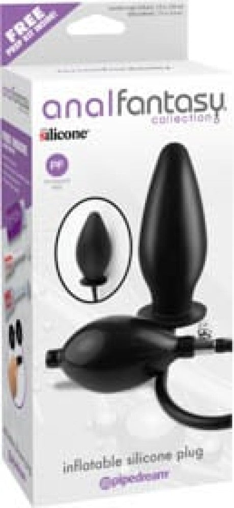 PIPEDREAM - ANAL FANTASY COLLECTION - INFLATABLE SILICONE PLUG  BLACK