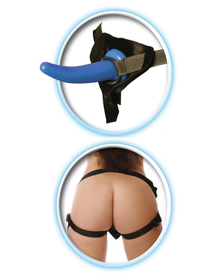 PIPEDREAM - FETISH FANTASY SERIES - BEGINNER'S STRAP-ON FOR HIM BLUE/BLACK