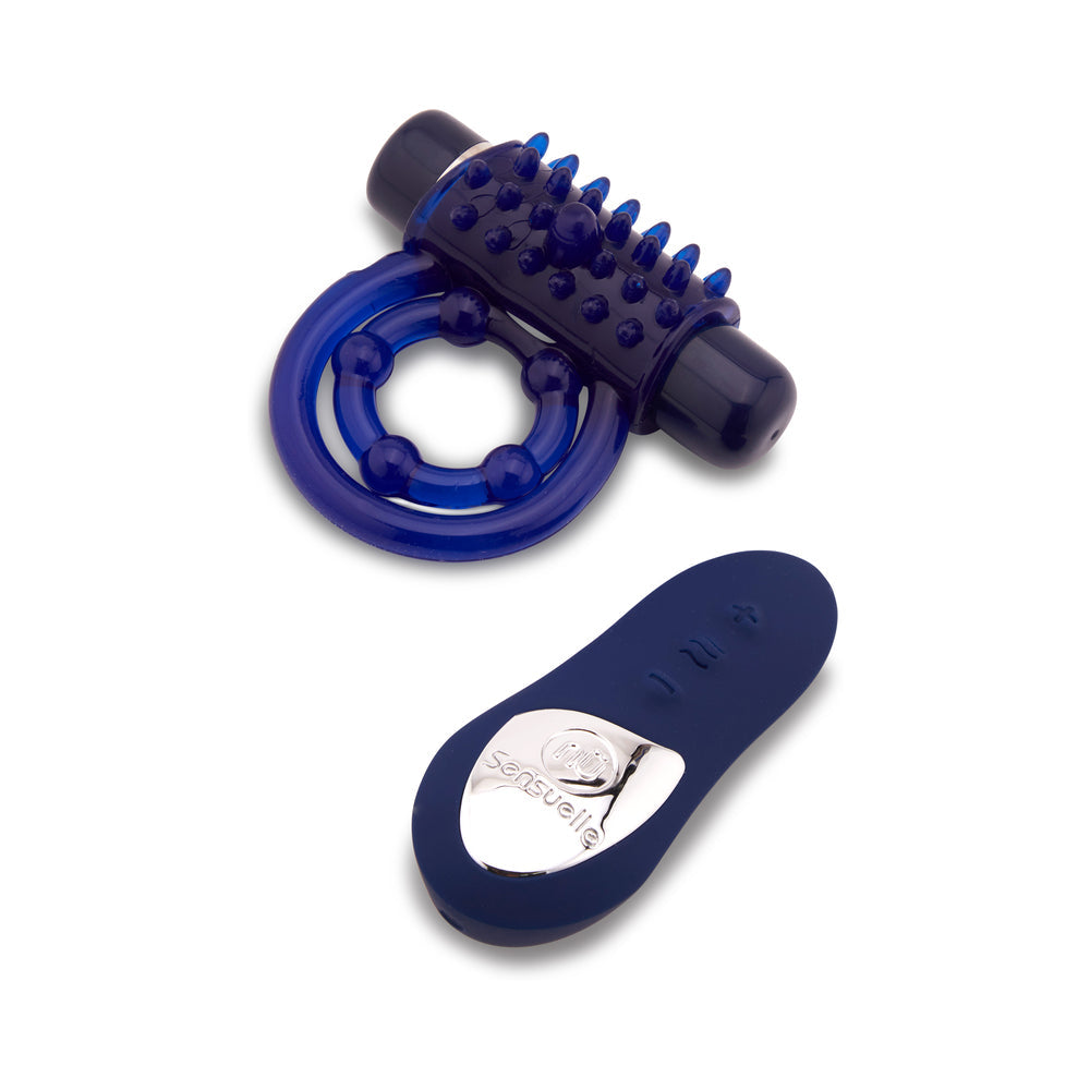 NU SENSUELLE - ENDURE REMOTE CONTROL COUPLE''S RING BLUE