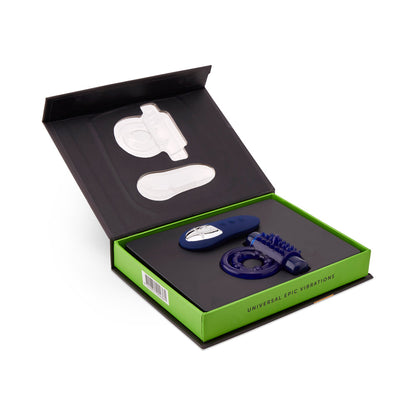 NU SENSUELLE ENDURE REMOTE CONTROL COUPLE''S RING BLUE