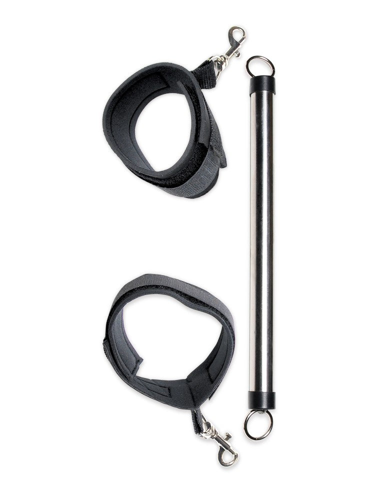 PIPEDREAM - FETISH FANTASY SERIES LIMITED EDITION - SPREADER BAR BLACK/SILVER