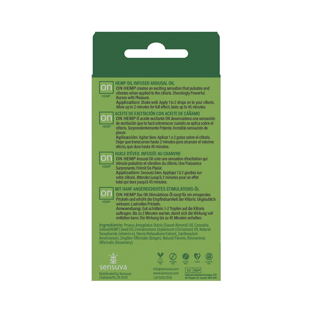 SENSUVA ON HEMP-INFUSED AROUSAL OIL 5 ML