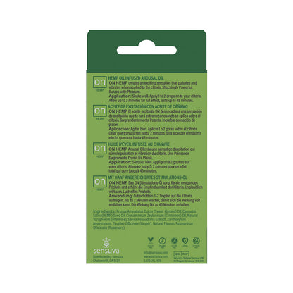 SENSUVA ON HEMP-INFUSED AROUSAL OIL 5 ML