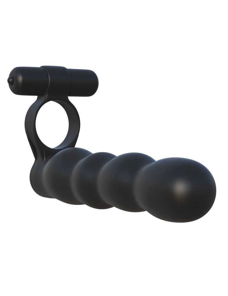 PIPEDREAM - FANTASY C-RINGZ - POSABLE PARTNER DOUBLE PENETRATOR  BLACK