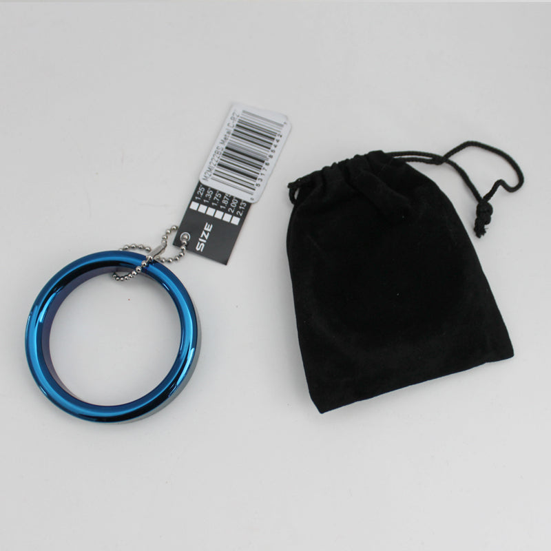 M2M COCK RING BLUE STEEL 2IN