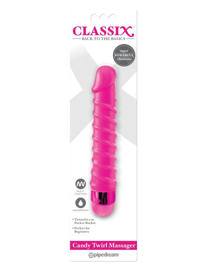 PIPEDREAM - CLASSIX - CANDY TWIRL MASSAGER  PINK