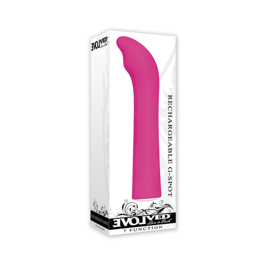 ÉVOLUÉ - VIBRATEUR POUR POINT G RECHARGEABLE ROSE