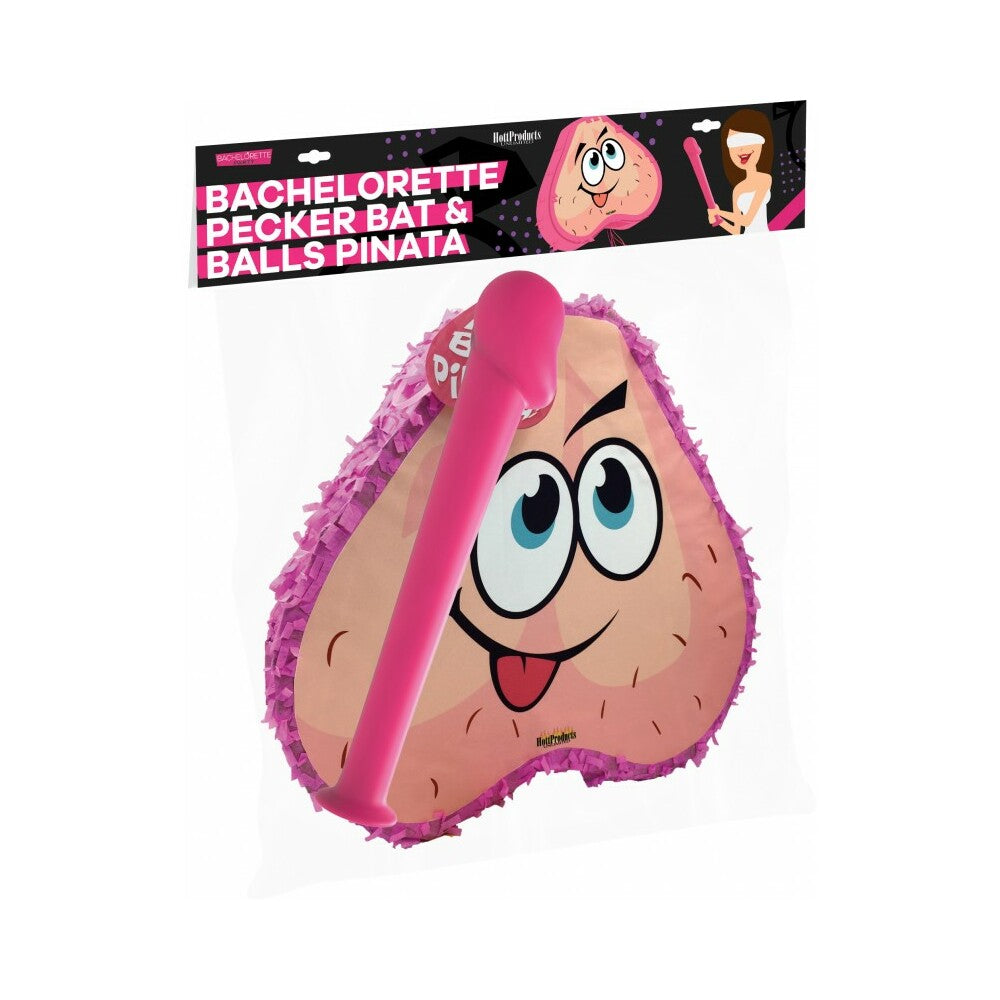 HOTT PRODUCTS - PINK PECKER BAT & BALL PINATA COMBO PACK