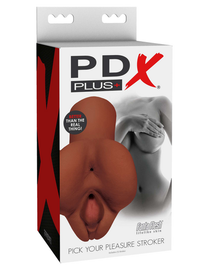 PIPEDREAM - PDX PLUS - PICK YOUR PLEASURE STROKER  BROWN
